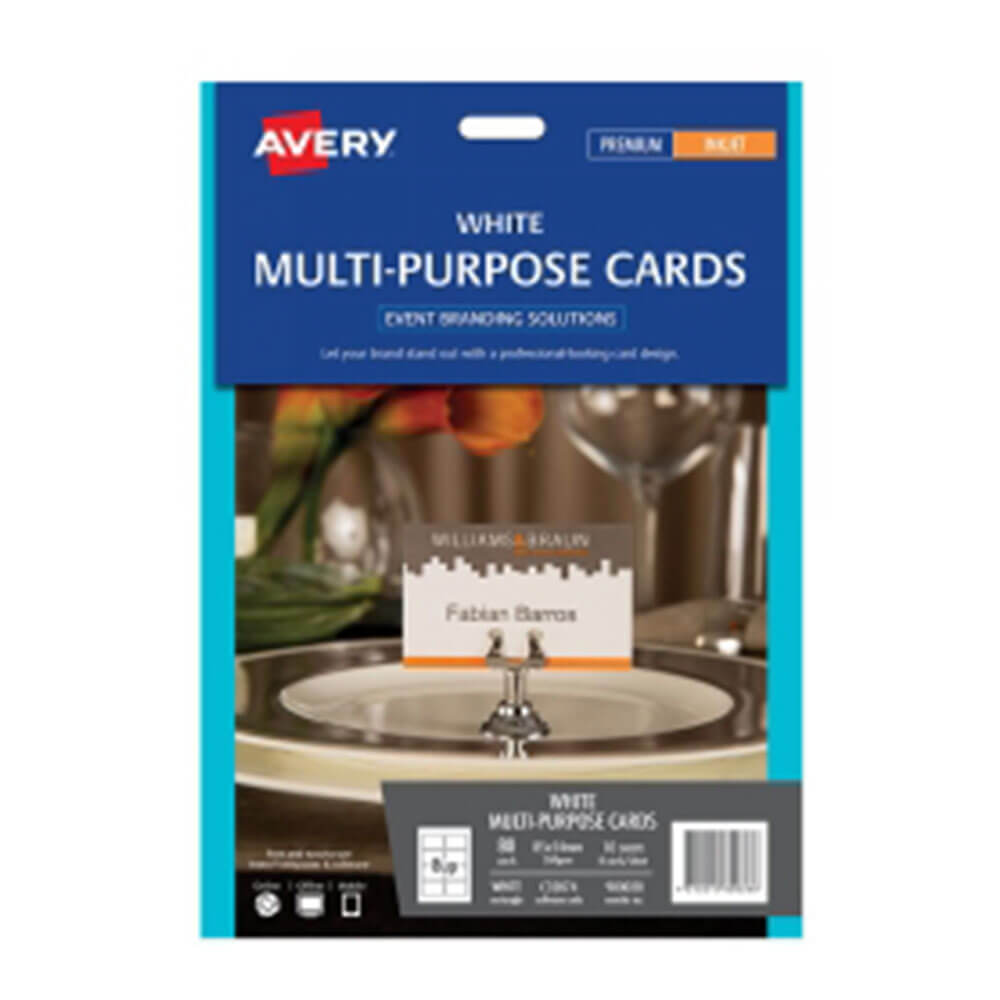 Avery Events & Branding Mehrzweckkarte 10er-Pack 8/sheet
