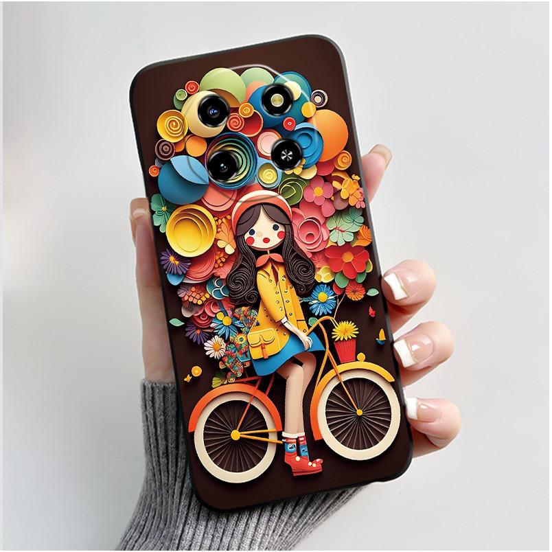 Soft TPU Phone Case For Blackview Shark 6 Cute Love Heart Rabbit Silicone Protective Cover For BLACKVIEW Shark6 5G Shell Funda