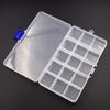 15 Grids Adjustable Storage Box for Small Jewelry Tool Box Bead Pills Organizer Nail Art Tip Case