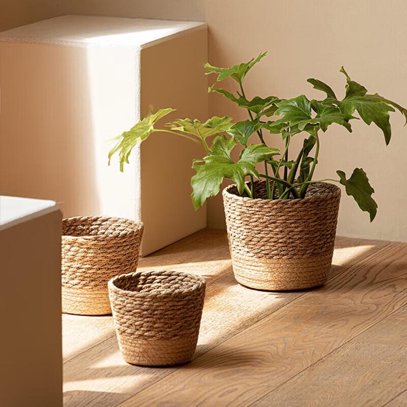 Natural Handwoven Planter Basket