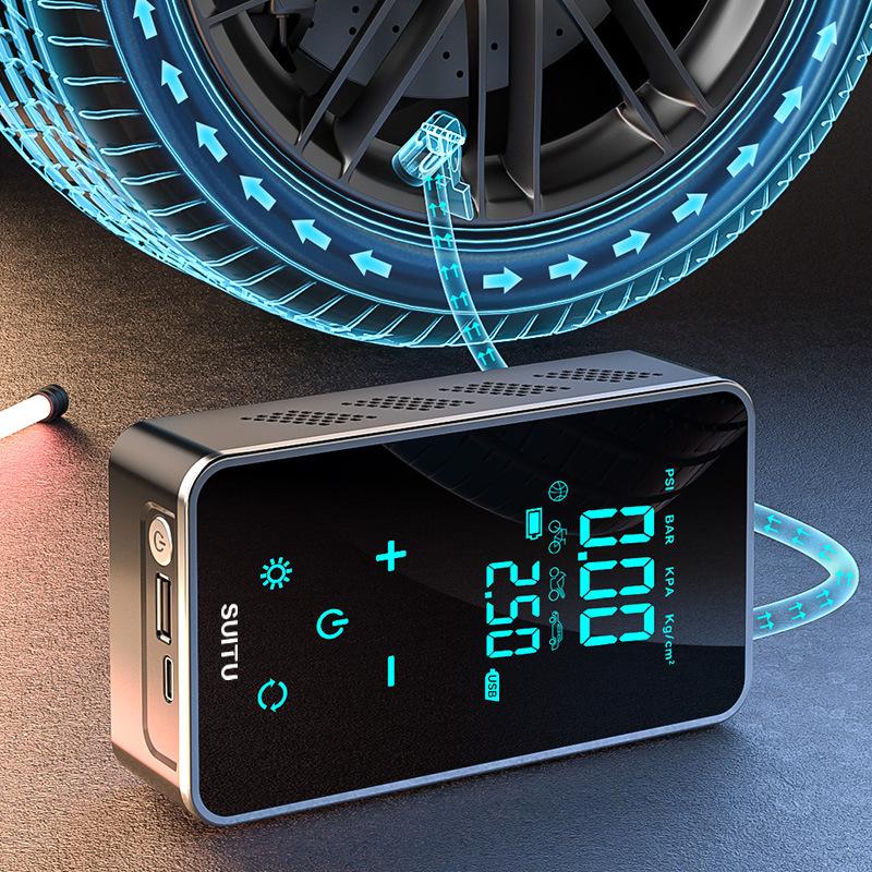 Car Mounted Inflation Pump Wireless Intelligent Inflation Pump Inflation Pump Tire Inflation Pump Hand In Hand Handheld