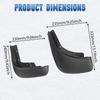 Front And Rear Wheel Fenders (4Pcs/set) for Volvo XC60 2013-2017 Car Mudguard Fender Mud Flaps Splash Guards