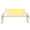 Cat Window Perch Wooden Hanging Window Cat Hammock Sturdy Frame Cat Sleeping Bed Seat Shelves for
