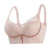 Lace Sexy Silk Underwear Women's Small Breasts Gather AB Cup Side Closed Breast No Steel Ring Adjustment Type Cover Upper Support Bra