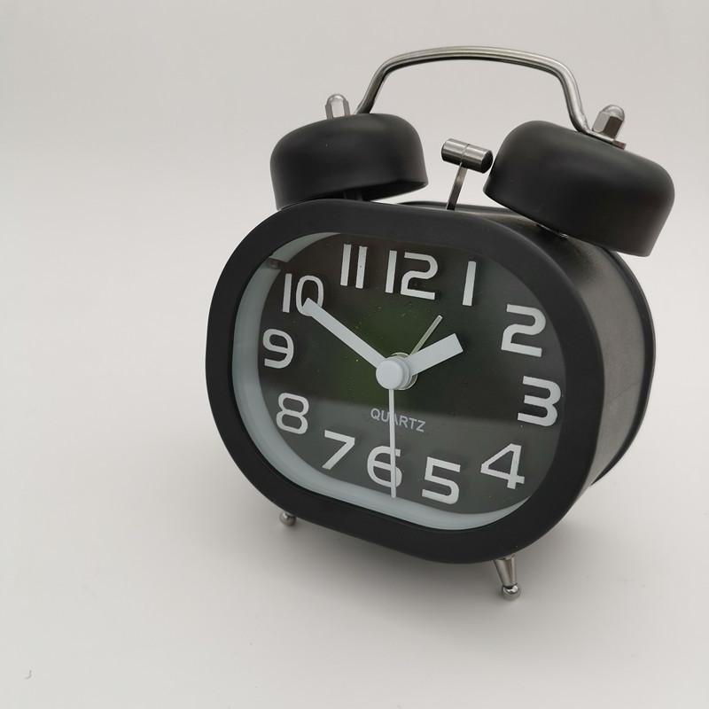 Three-dimensional Ring Bell Ring Bell Ring Bell Bedside Alarm Clock Silent with Night Light