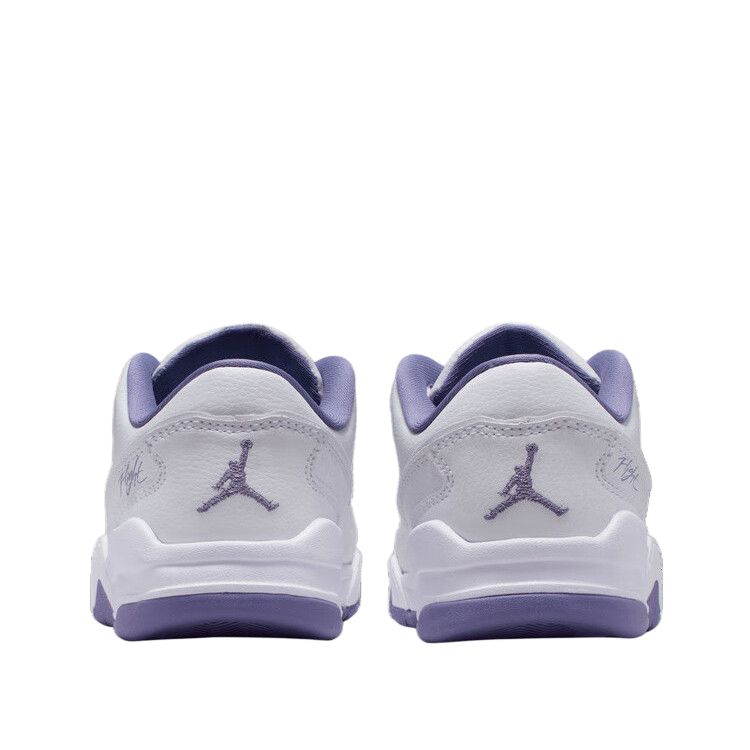 Air Jordan Flight Court GS White Dusty Amethyst Kids Sneakers HF3333-115