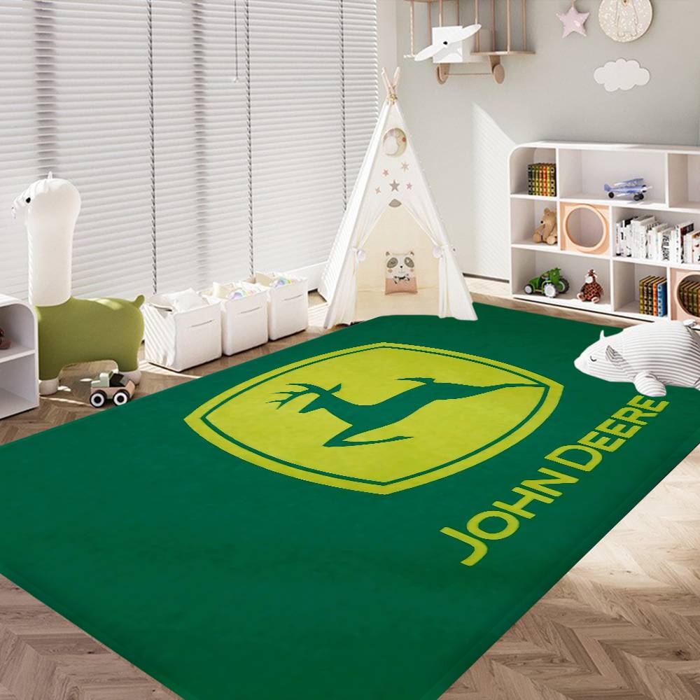 Marca Agrícola J-John D-Deere Felpudo Lavable Antideslizante Sala de Estar Sofá Sillas Alfombrilla para Zona Alfombra de Área para Puerta de Cocina