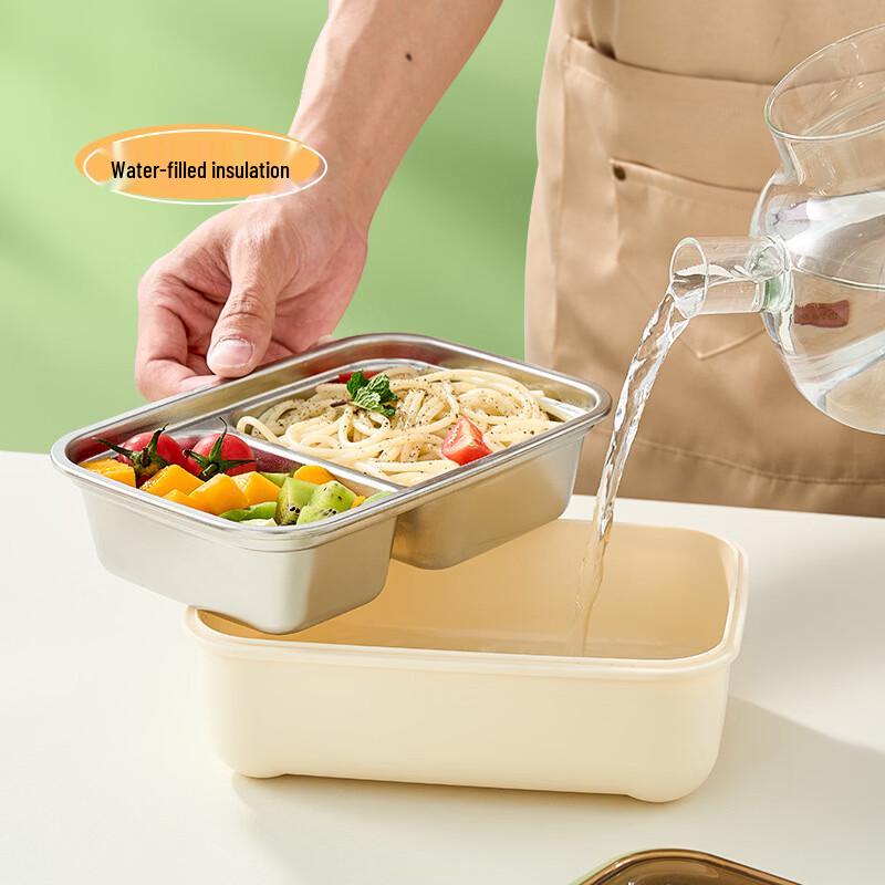 Zhishi Rectangular 304 Stainless Steel Lunch Box Set