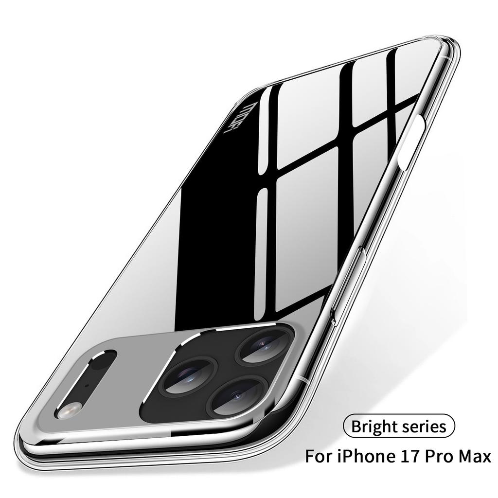 For iPhone 17 Pro Max Clear Phone Case MOFI Ultra-Thin TPU Phone Back Cover