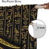 Ancient Egyptian Curtains Eye Horus Golden Hieroglyphs Print Window Treatments Living Curtain Vintage Made Of Polyester Washable