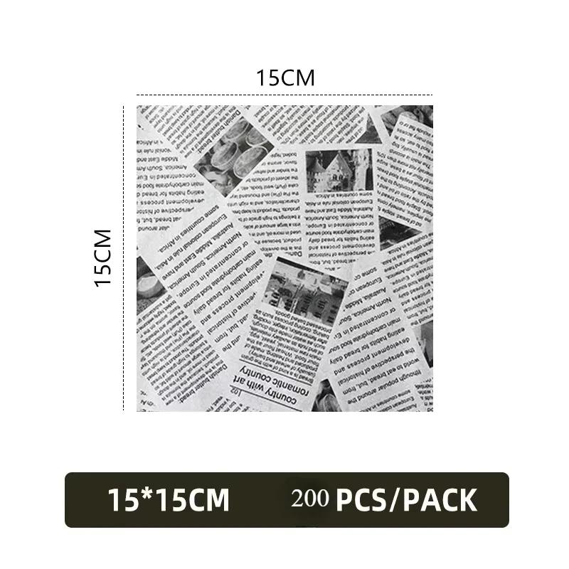 100/1000 Pcs Oil-Proof Paper for Wrapping Burger Bread Fried Food Sandwich Packaging Fryer Air Baking Paper Plate  Accessories