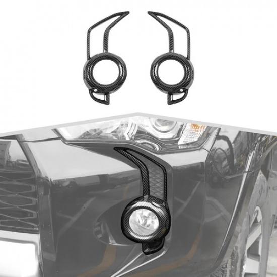 2pcs Front Fog Light Decor Frame Cover Trim Bezels For 4Runner 14+ SR5/ TRD Pro