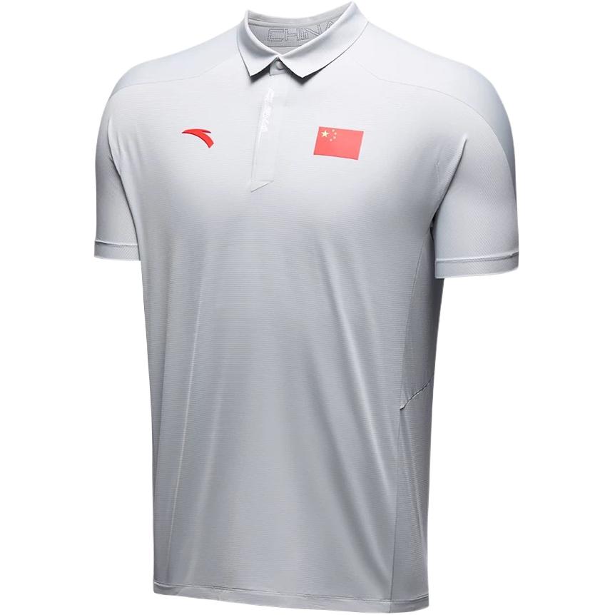 ANTA Polo Shirts Men s Limestone Mud Polo Collar Moderate Straight Fit 452330104-2 L