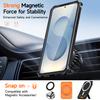 For Samsung Galaxy S25 Magnetic Case Rotating Kickstand PC + TPU Shockproof Drop-proof Phone Cover