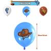 32pcs West Cowboy Party Decoration Includes Banner Balloons Cake Toppers