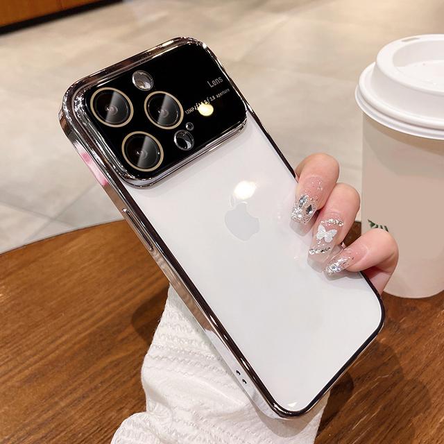 Klare Handyhülle mit Kameraschutz für iPhone 14 Pro Max 14 12 13 Pro Max Transparente stoßfeste Acryl-Stoßstange Harte Rückabdeckung