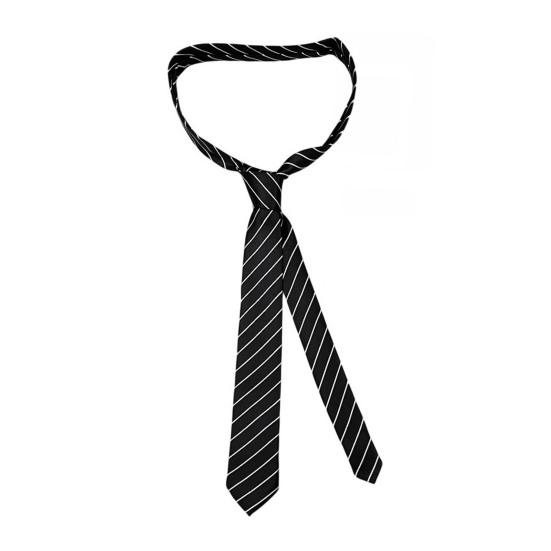 Unisex Tie Striped Print Necktie чёрный