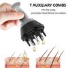 1ML Scalp Solution Applicator 7 Combs Ball Type Head Shampoo Hair Conditioner Massager Brush