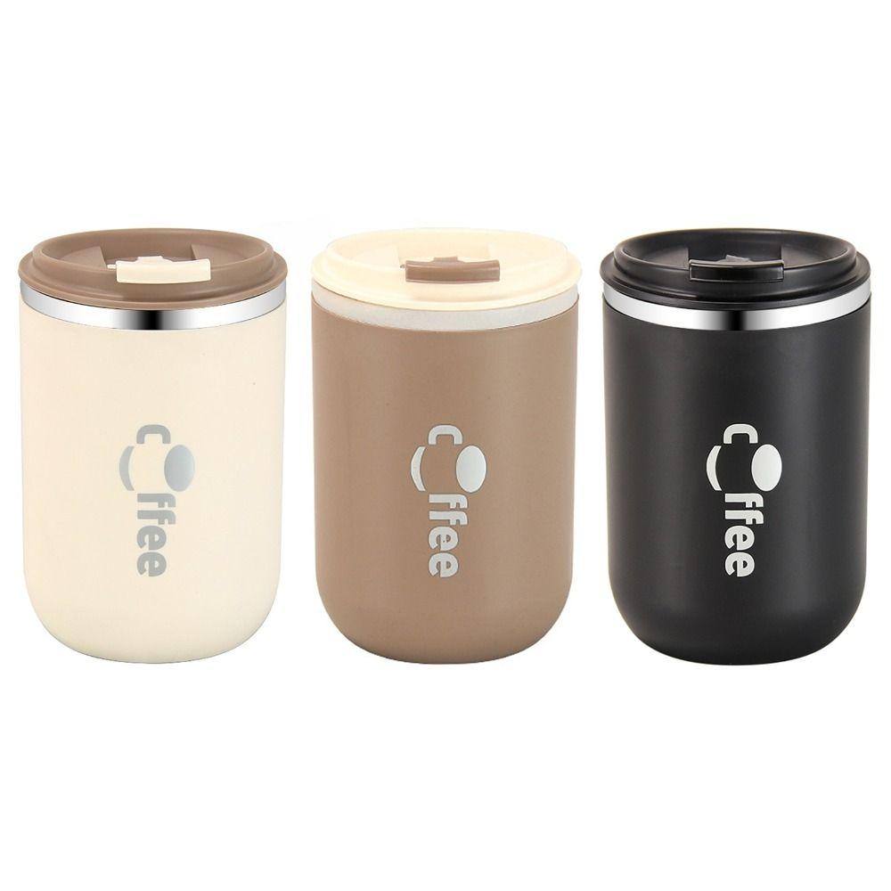 Leak-Proof Water Bottle Double Wall Coffee Mug Portable Coffee Cup  Travel