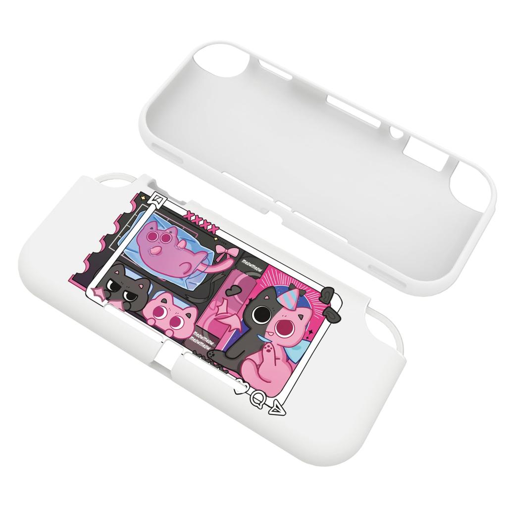 Benutzerdefinierte Schutzhülle kompatibel mit PlayVital Switch Case Cover kompatibel mit Switch süße Katze (weich) Lite, (weich) Lite, [PP&VV]