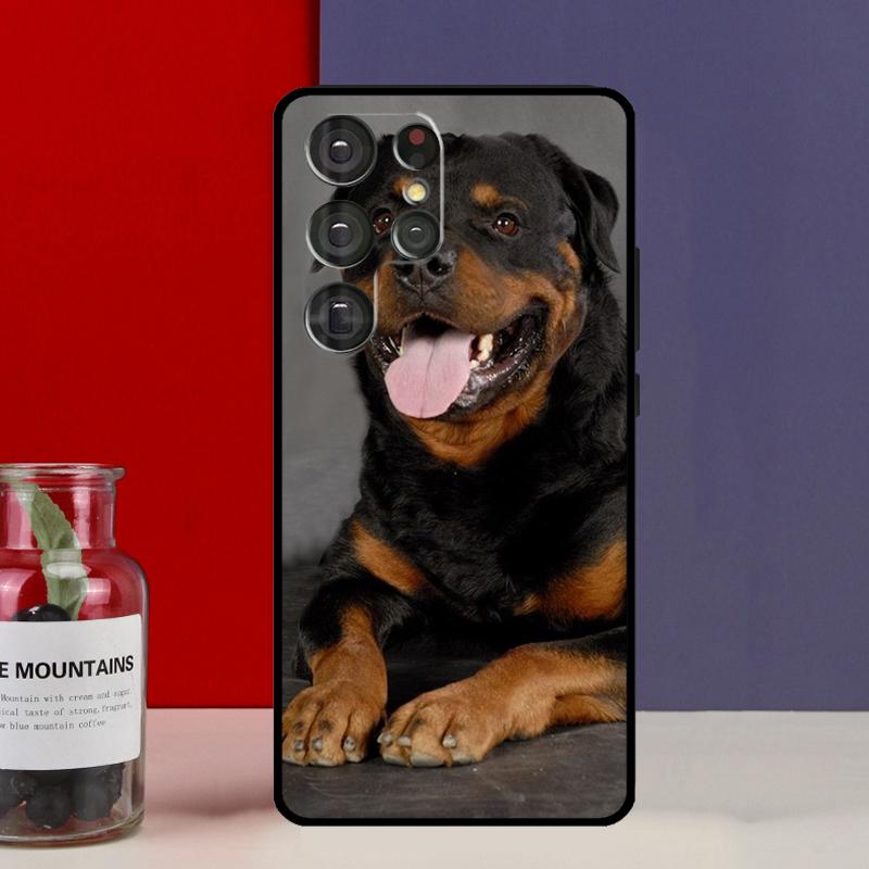 Rottweiler Dog Funda Case For Samsung Galaxy S25 Ultra S9 S10 S20 FE S21 S22 S23 Plus S24 Ultra Phone Cover
