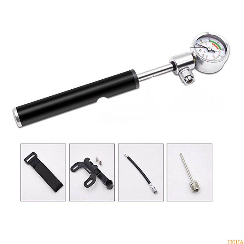 N0HA Bike Pump Mini Portable Foot Pump with Pressure Gauge Pump
