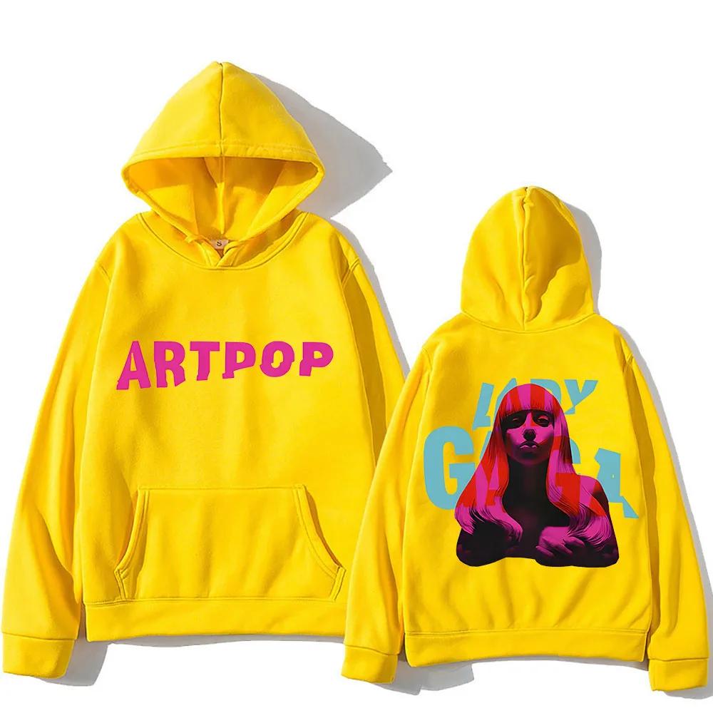Lady Gaga Hoodie Double-sided Printing Comfortable Aesthetic Sweatshirts With Hooded Gothic Clothing Moletom Pullovers