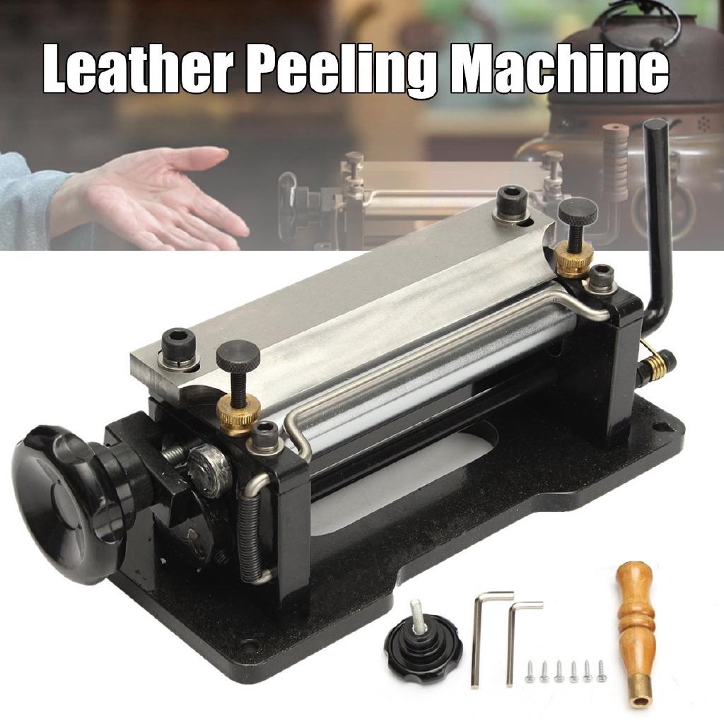 6" Stainless Steel Manual Leather Peel Tools Shovel Skin Machine Leather Splitter Vegetable Tanned Handle Peeler DIY Tool 30*12.5*10.5cm