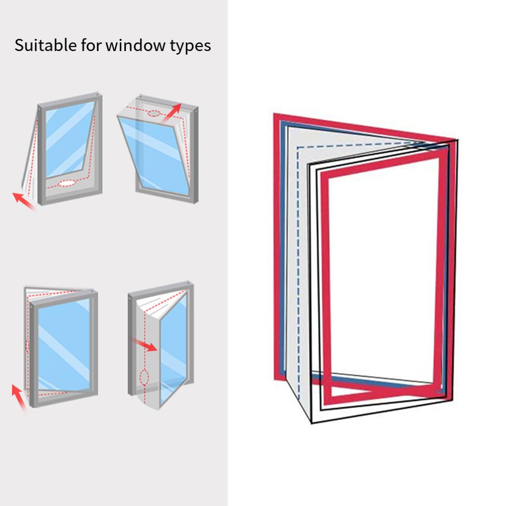 500cm Polyester Portable Air Conditioner Window Sealing Cloth Mobile Air Conditioner Kit Effective Warm Air Blockage