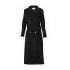 LANCY Pure Wool Military Style Wool Coat