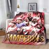 River Plate Team Collage Red Glow Flannel Blanket Argentine Football Throw Blanket Sports Fan Bedroom Warm Sofa Cover