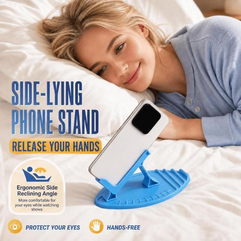 Multi-mode Side-lying Phone Holder Plastic Horizontal Phone Holder Lazy Phone Stand Bed Sofa