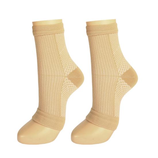 1 Paar Fersensporn Socken Achillessehnenentzündung Linderung Sportliche Fuß Knöchel Bandage Socken Rutschfest Feuchtigkeitstransportierend Herren Damen Zehenlos Knöchel Kompressionsmanschetten