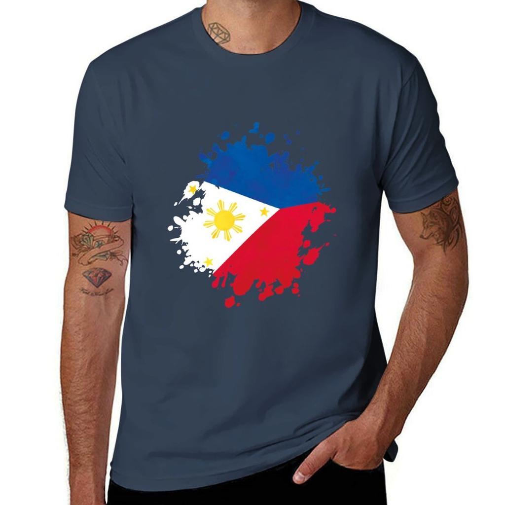Phillipines Country Flag Countrys Icon Symbol Travel Born In Tshirt Breathable Sportswear Tshirt For Unisex