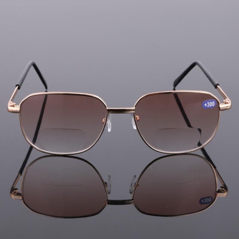 

Square Reading Glasses Men Classic Gold Black Frame Presbyopic Glasses Tea Resin Len Anti Fatigue Farsighted Eyewear +100 ~ +400 +1.0