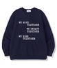 MIDNIGHT12AM Wemove Terry Sweatshirt Navy