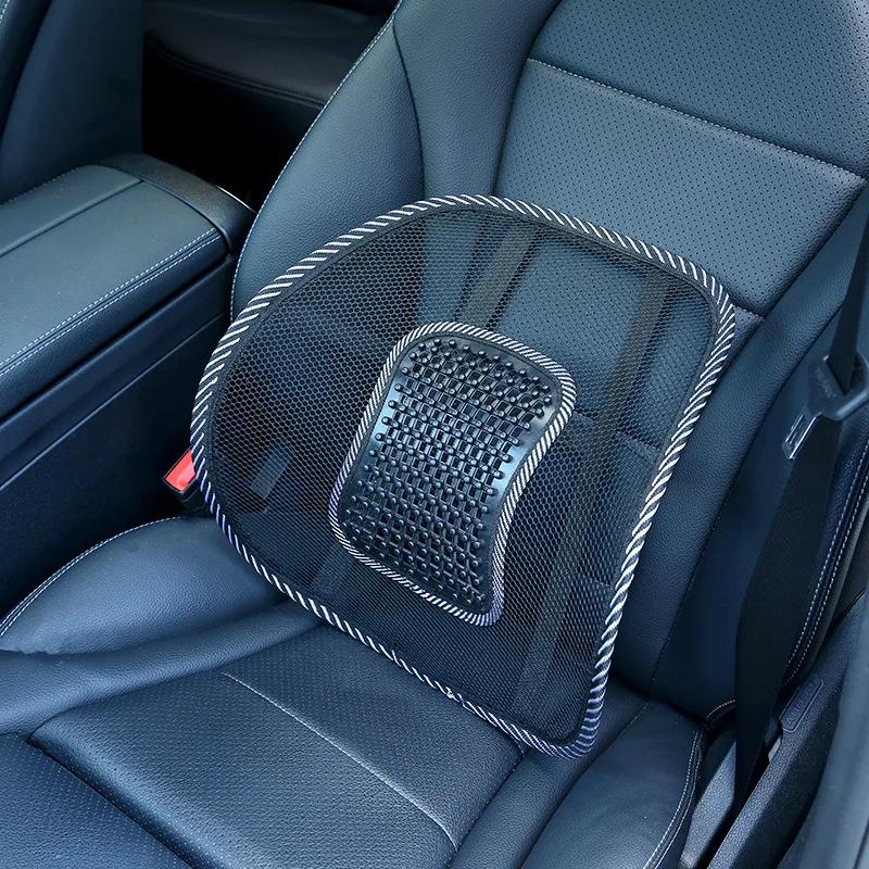 Car Seat Chair Back Cushion Mesh Lumbar Back Brace Car Seat Chair Cushion Massage Back Cushion Pad Support Home Office Worldmuma