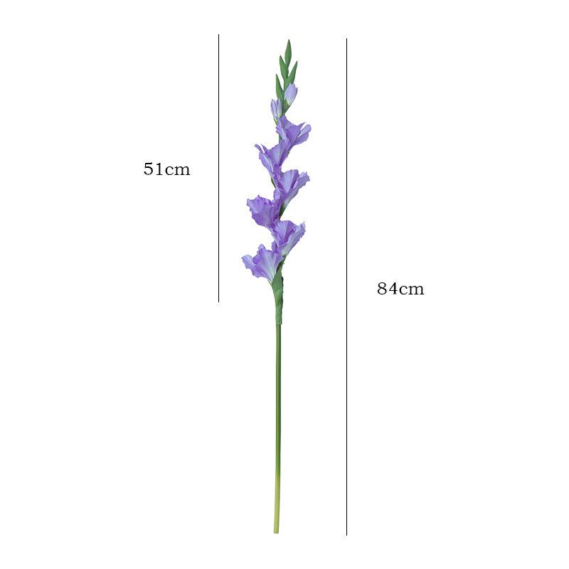 High-Quality Long-Stemmed Silk Gladiolus Artificial Flower for Home and Dining Table Decor