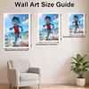 Disney DIY diamond painting 5d full diamond cross stitch Luca character beach seashell ocean decorative painting