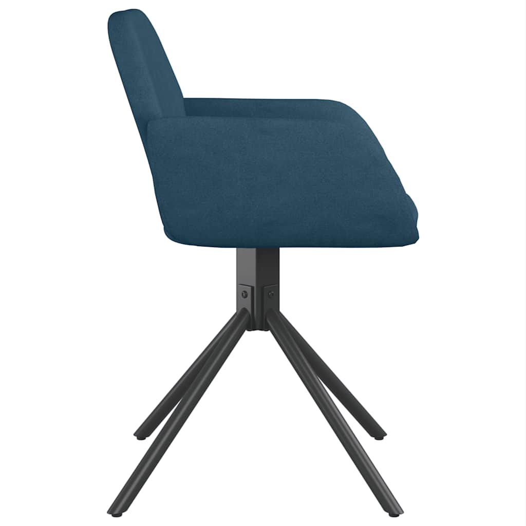 Dining Room Chairs 2 pcs Swivel Blue Velvet