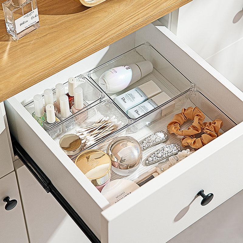 Acrylic Organizer Drawer Storage Box Makeup Organizer Clear Storage Organizer Boxes Plastic Desk Drawer Organizers Acrylic Box