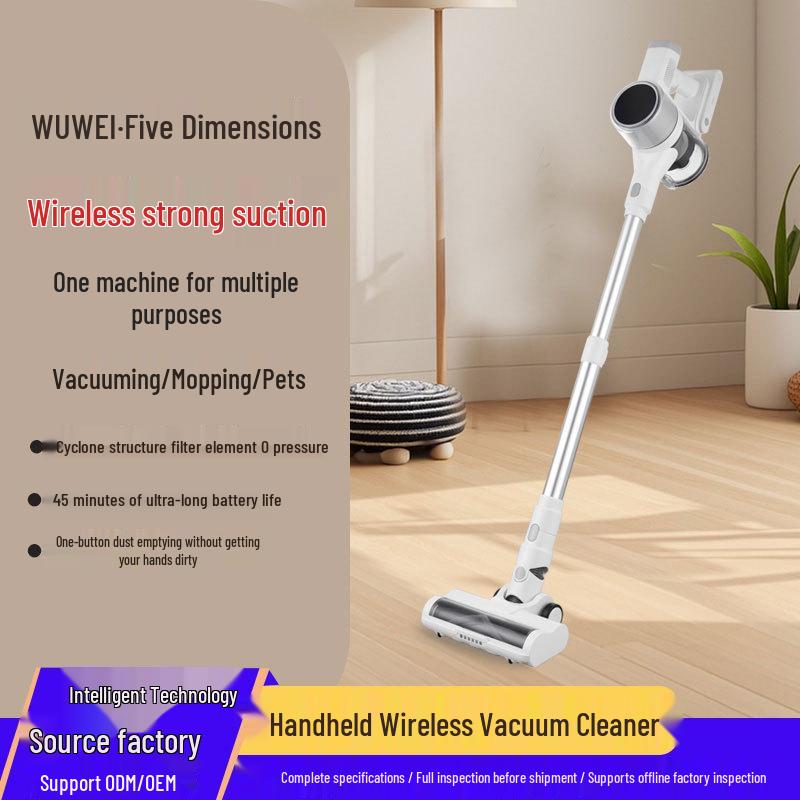 High-Power Cordless Vacuum & Mop with Extended Battery Life Mop Head