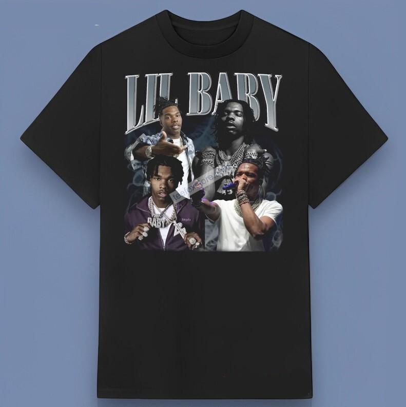 NEW! Retro Rapper Lil Baby Music Graphic T-Shirt Great Gift For Any Occasion XL