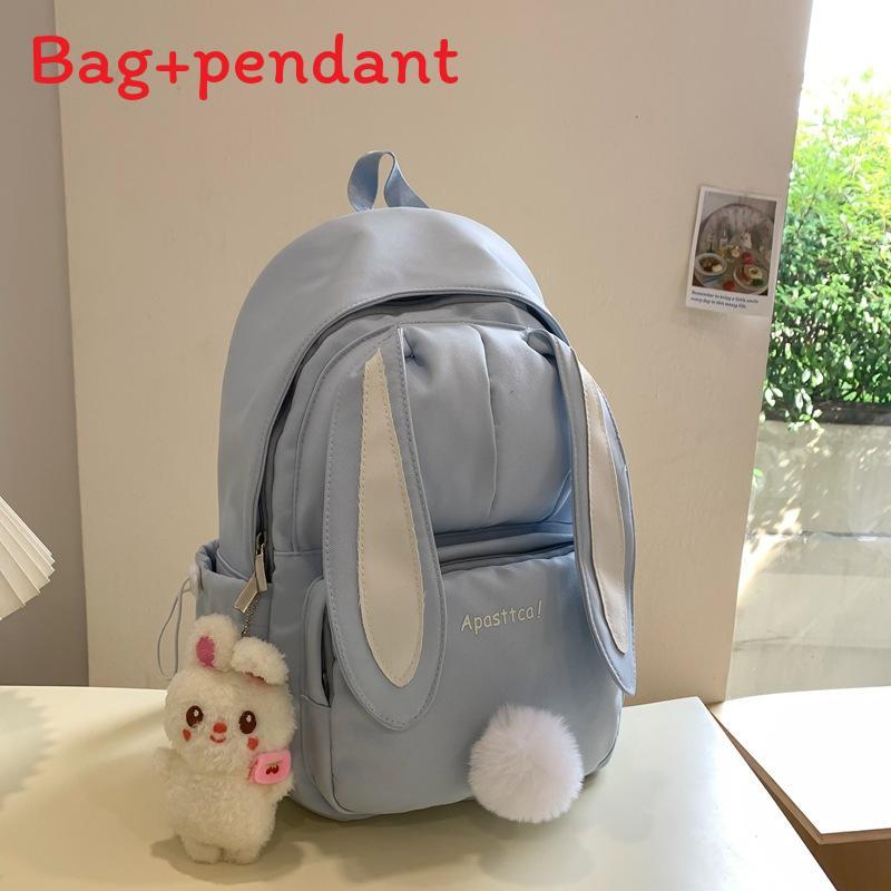 Harajuku Girl Backpack With Bunny Ears School Bag For Teens Waterresistant With Adjustable Straps