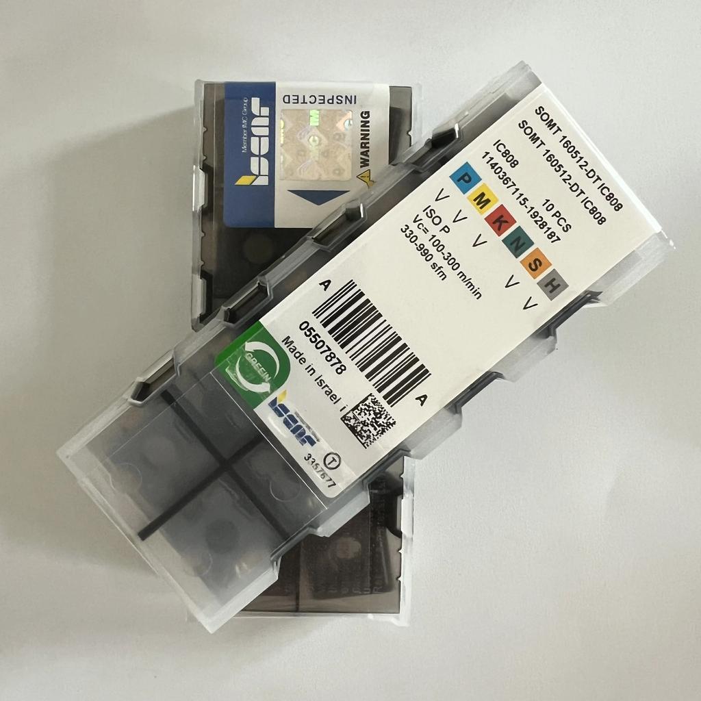 ISCAR / SOMT160512-DT IC808 Industrial indexable carbide inserts 10 Pcs