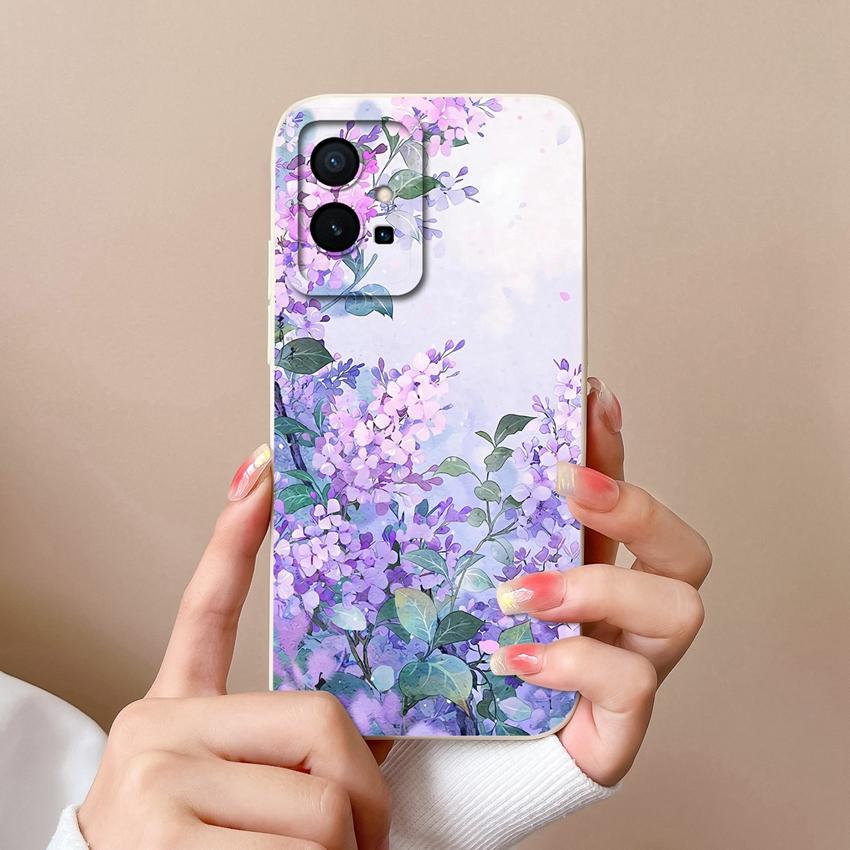 For Vivo Y55 Y56 Y70 Y72t Y73 Y74 Y75 Y77 Y81 Y85 Fashion Liquid Silicone Phone Case Lovely Cat Pattern Anti Drop Full Protective Cover For Vivo Shell