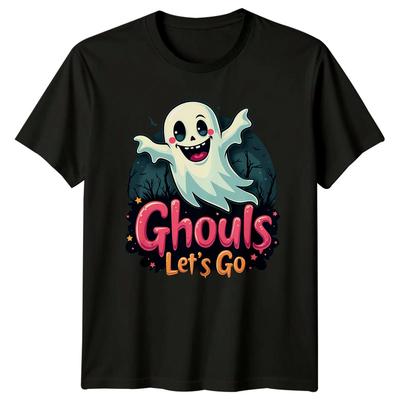 Ghouls Lets Go Halloween Holidays Unisexs TShirt Unisexs Tee Graphic Unisex Top