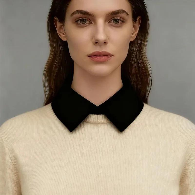 Shirt Sweater White Fake False Collar for Womens Formal Suit Neck Choker Adjustable Detachable Collar Decorative Female Necktie