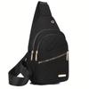Casual Sling Bag, Quilted Chest Crossbody Purse with Multiple Pockets, Roomy Practical  Shoulder Bags for Versatile Daily Use
