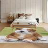 Cute Bulldog Puppy Bedroom Area Rugs Decorative Carpet & Rug Anti-slip Carpets for Living Room Decoration Alfombra Gift Home Mat